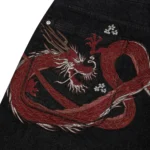 black raw Jorts D