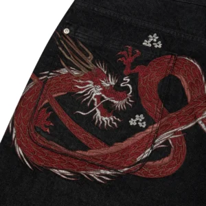 black raw Jorts D