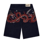 indigo raw Jorts 01
