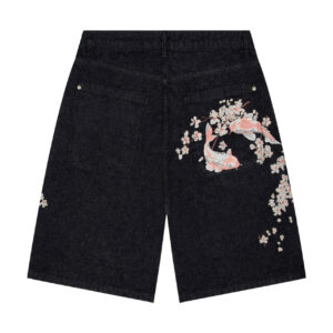 indigo raw Jorts 02