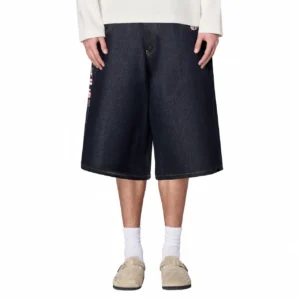 indigo raw Jorts