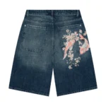 indigo washed Jorts 01