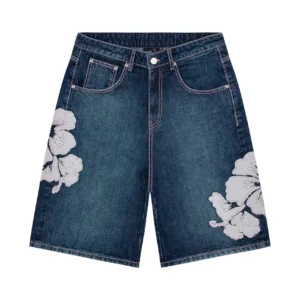 indigo washed Jorts